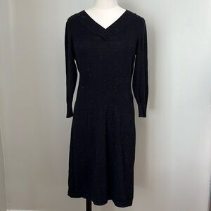 Royal Robbins Knit V Neck Ribbed Waist Dress Sz M
